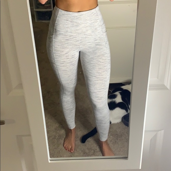 Ethos Co Pants - Ethos Space Dye White Leggings